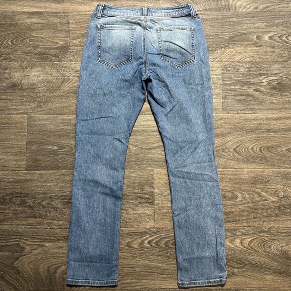 Cabi  Jeans SZ 6 Style 5309 High Rise Straight Jeans Ibiza Light Wash Stonewash - Picture 2 of 9